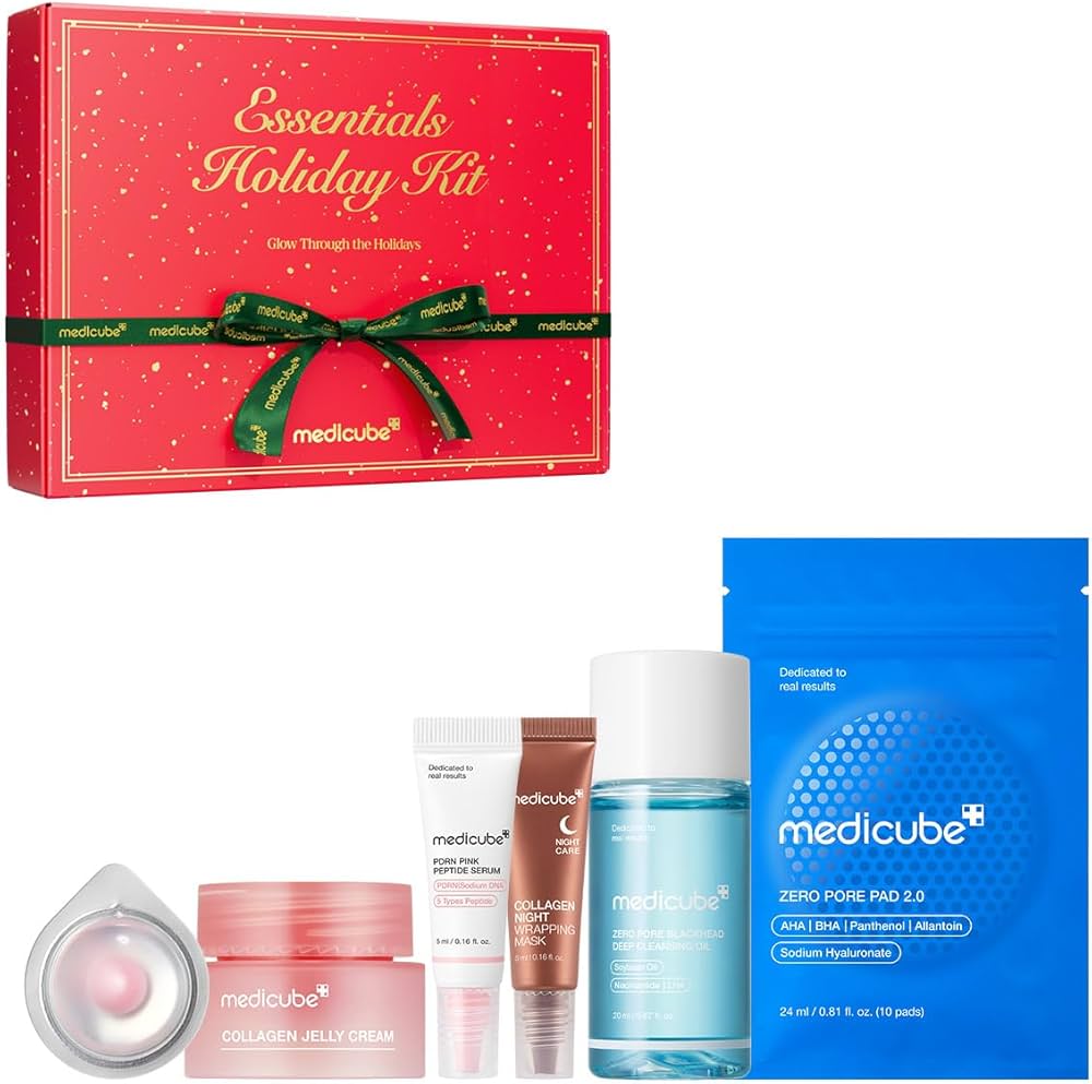 Amazon.com : medicube Essentials Holiday Kit | 6-in-1 Mini