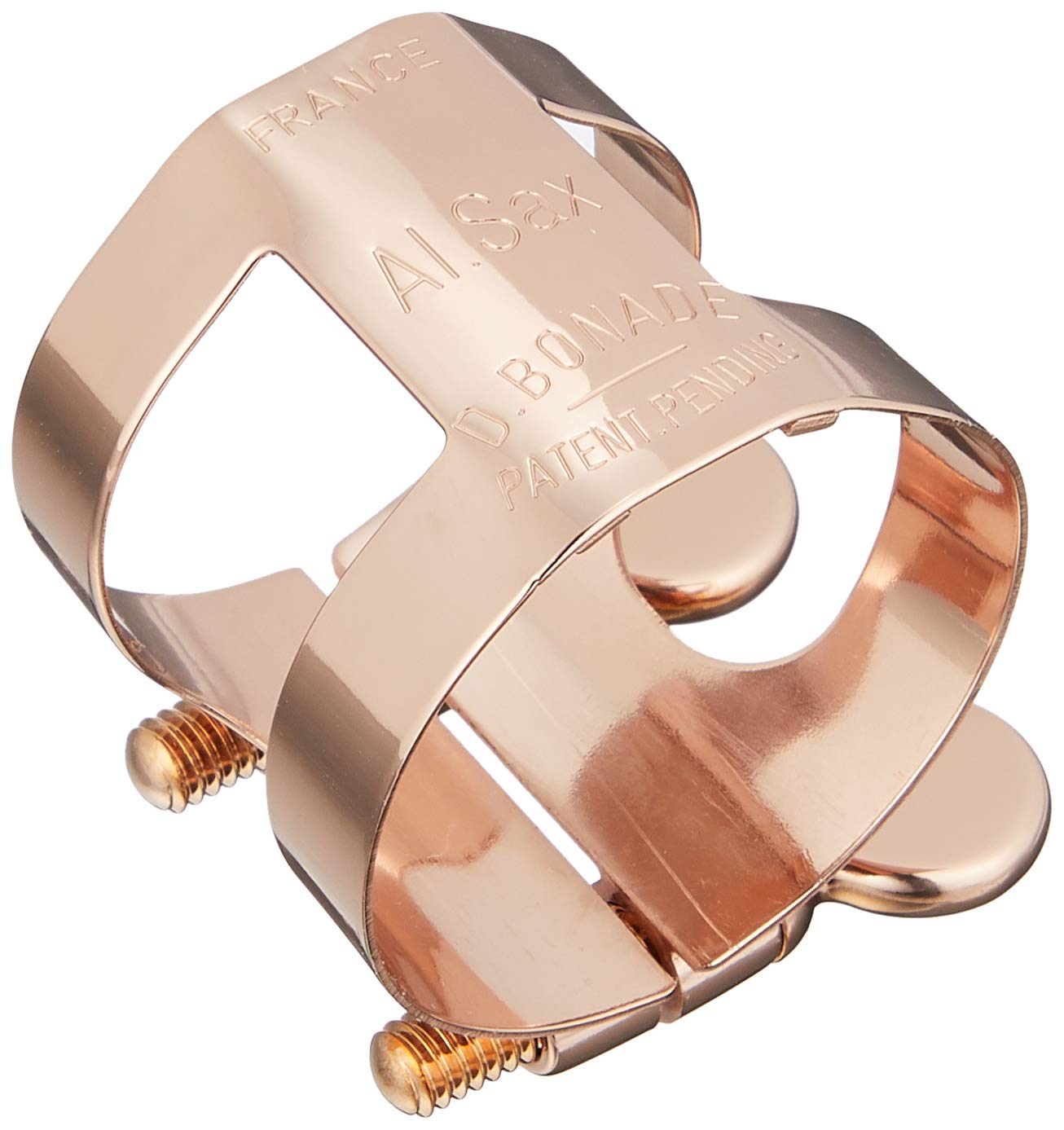 Amazon.co.jp: ボナード アルトサクソフォン リガチャー 逆締め ピンク