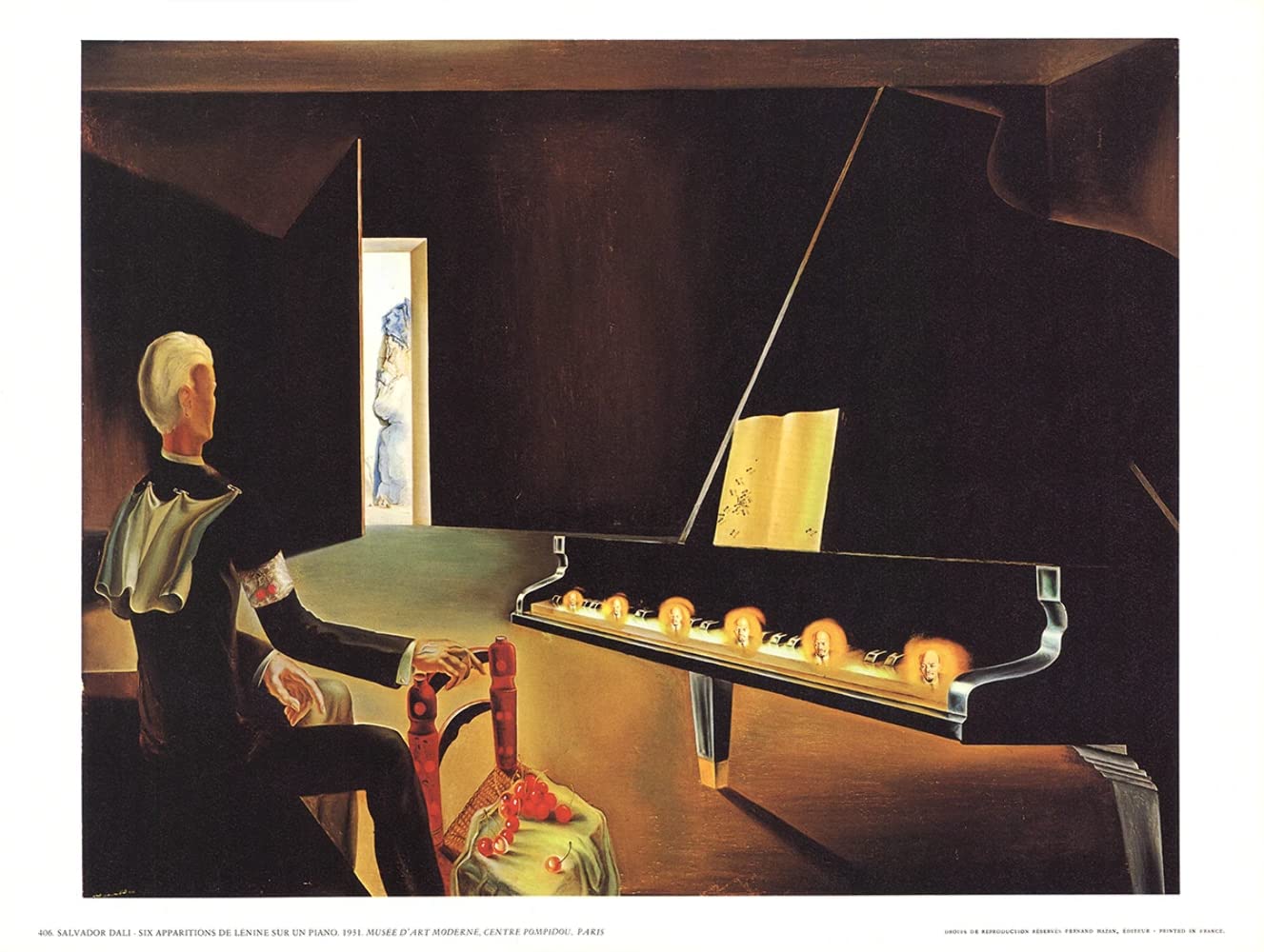 Amazon.co.jp: SALVADOR DALI Six Appearances Of Lenin On A Piano