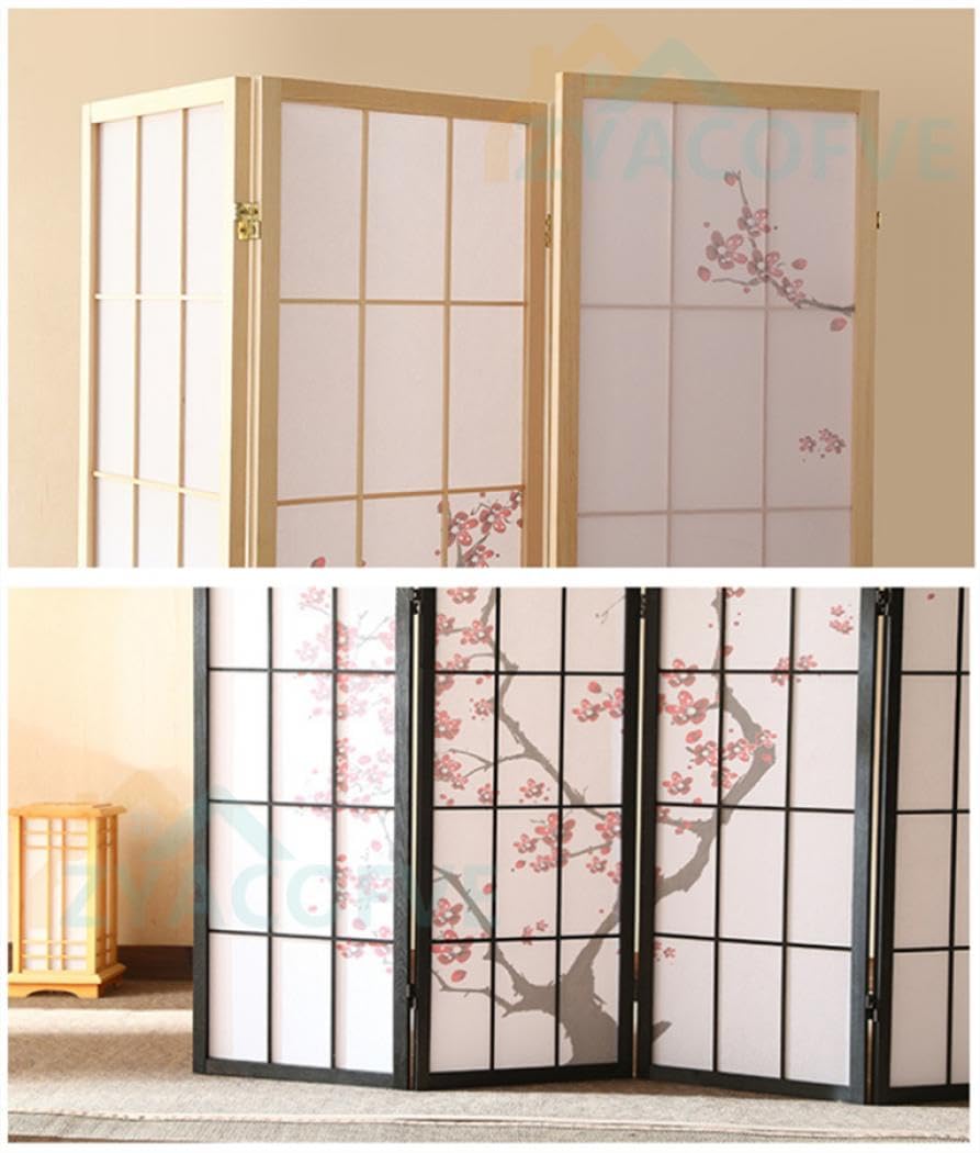 Amazon｜[ZYACOFVE] パーテーション 間仕切り おしゃれ 4連 和風衝立