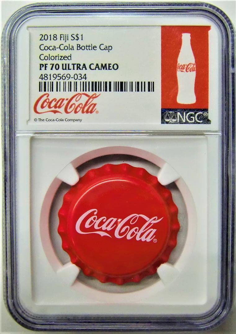 Amazon.co.jp: 本物保証A127 NGC認定 コカコーラ ボトルキャップ 1ドル