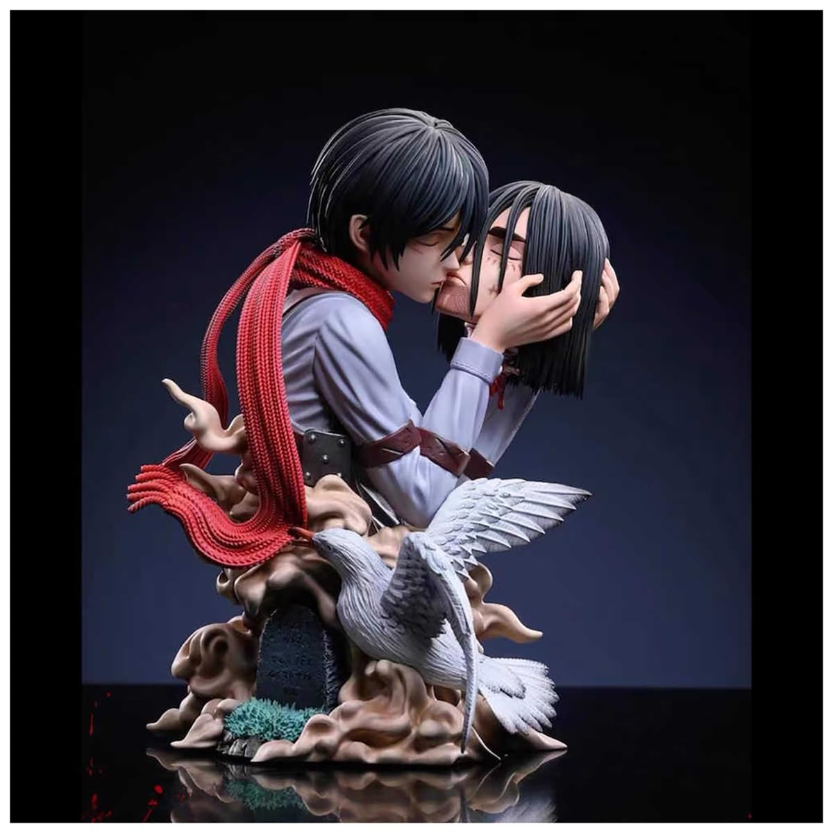 Amazon.co.jp: エレン ミカサ 死のキス フィギュア 進撃の巨人 ノン