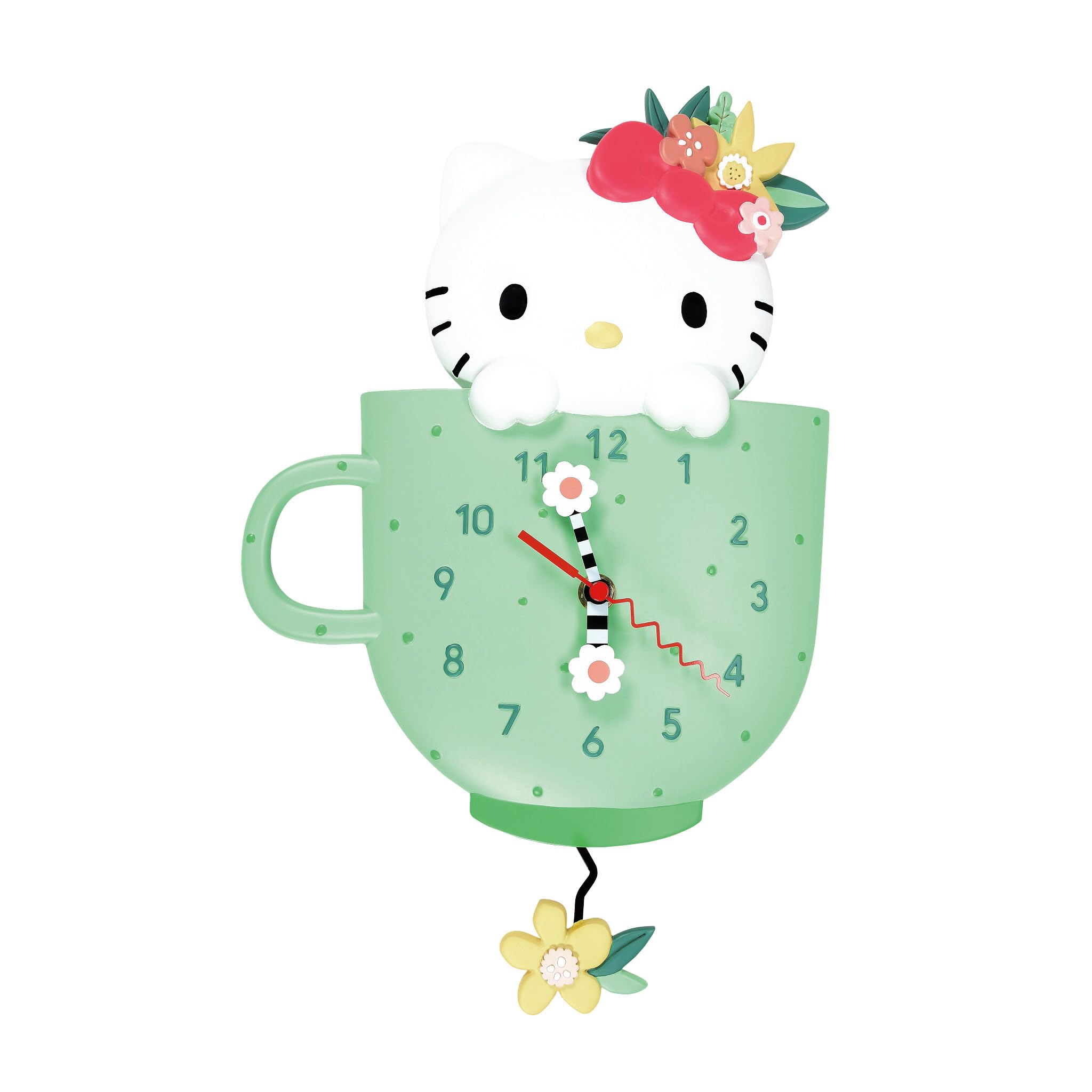 Amazon.com: Enesco Allen Designs Hello Kitty in Tea Cup Wall Clock