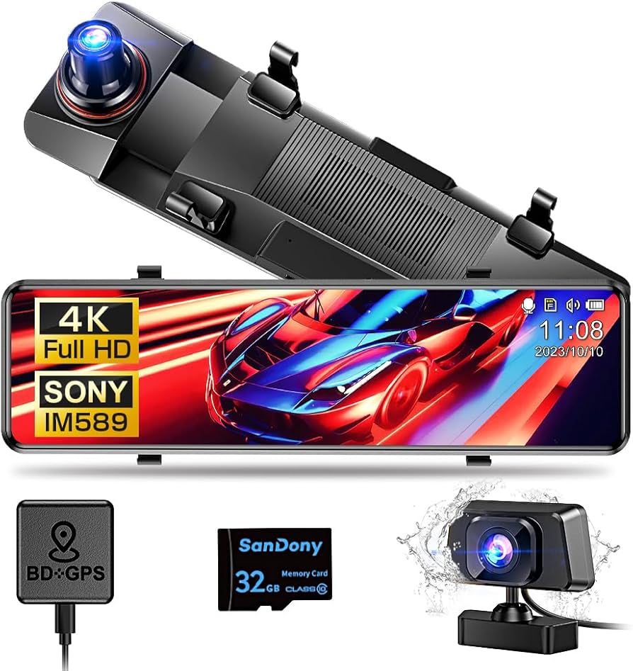 Amazon.co.jp: Zaida ドライブレコーダー ミラー型 前後 【4K画質・12