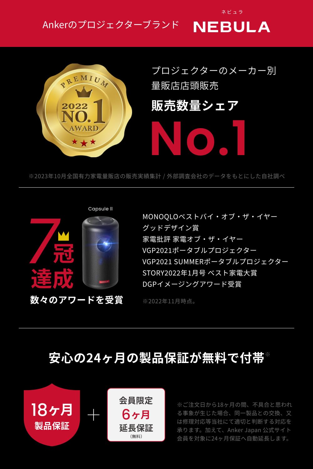 Amazon.co.jp: Anker Nebula (ネビュラ) Mars II Pro（Android搭載