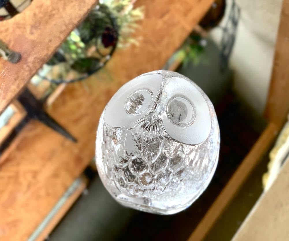 Amazon.co.jp: フクロウ ペーパーウェイト MATJONASSON 置物 文鎮