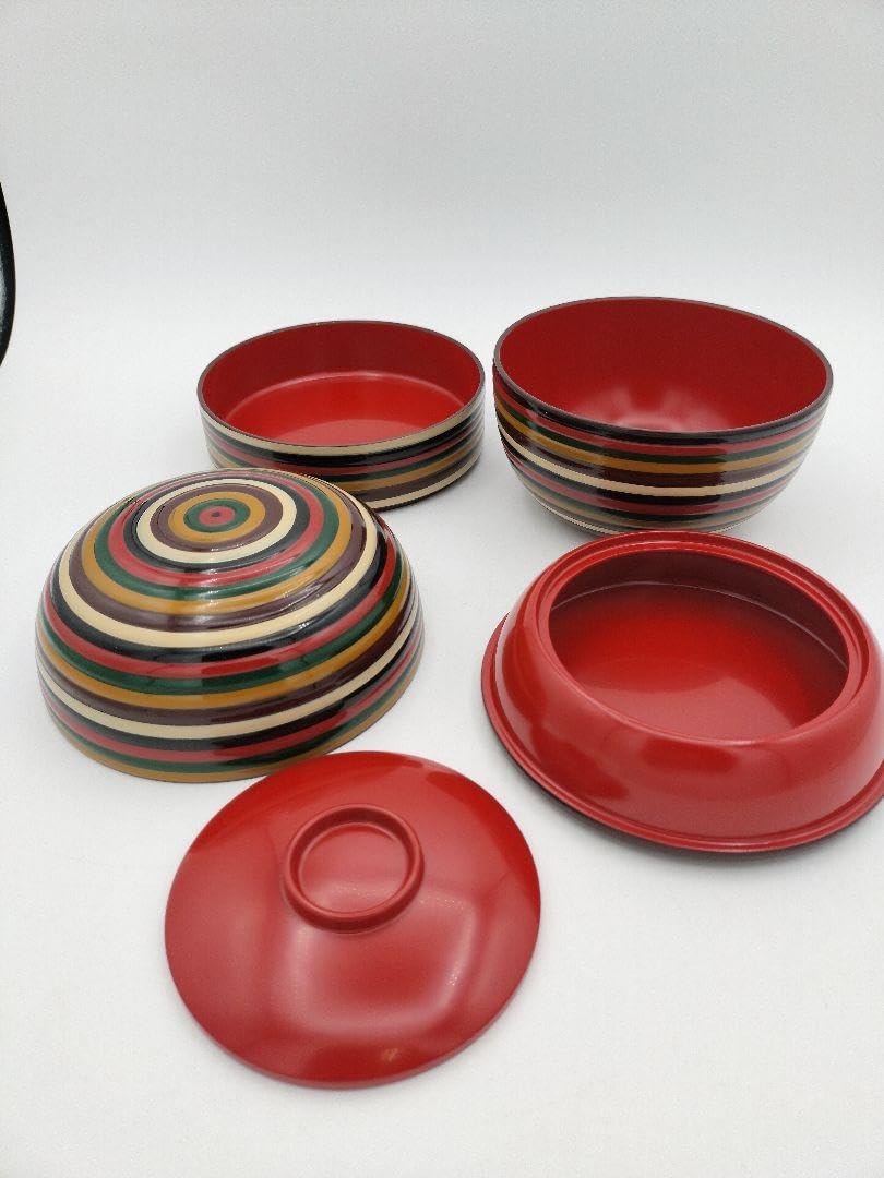 Amazon | 信玄弁当箱 独楽 樹脂 内手塗り 茶道具 懐石 会席 | ノー