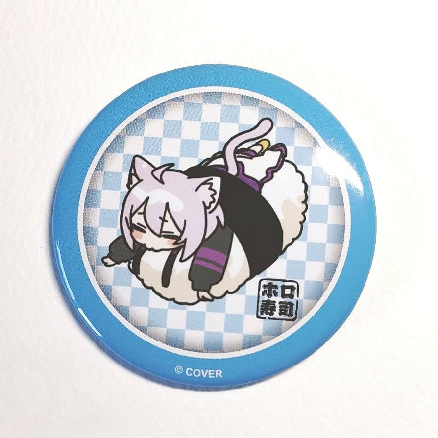 Amazon.co.jp: ホロライ ホロ寿司缶バッジ 猫又おかゆ GB : おもちゃ