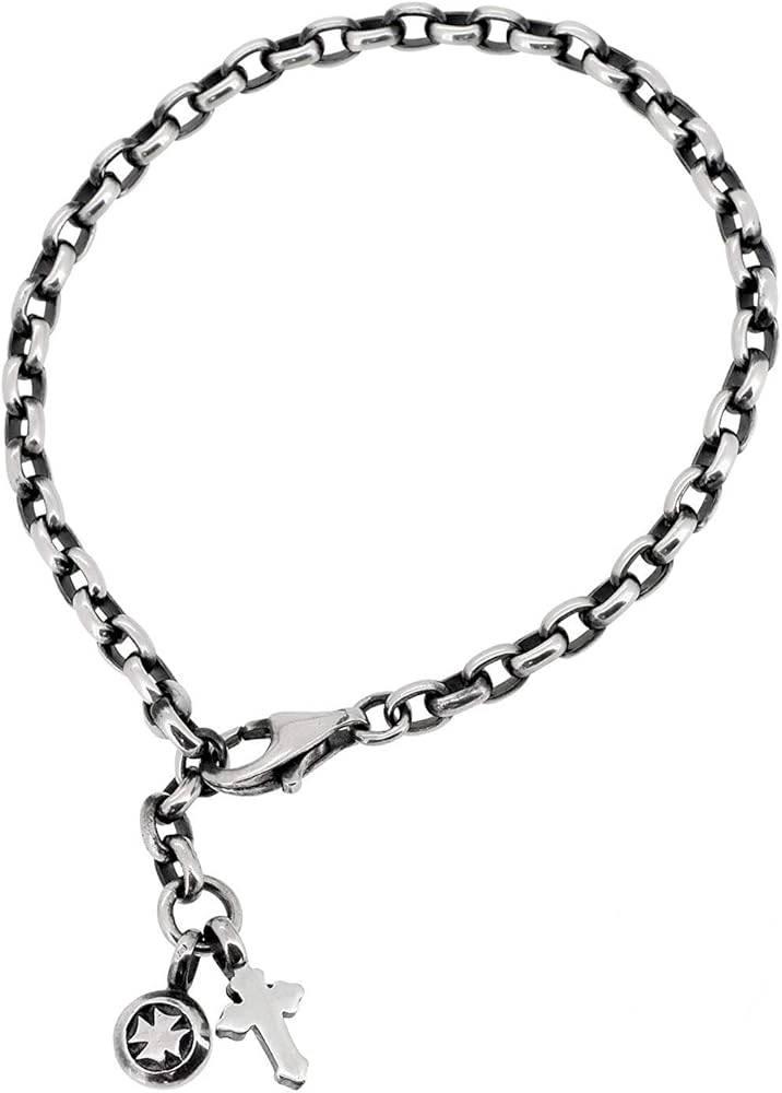 Amazon | [ディールデザイン]DEAL DESIGN クロス チャーム シルバー