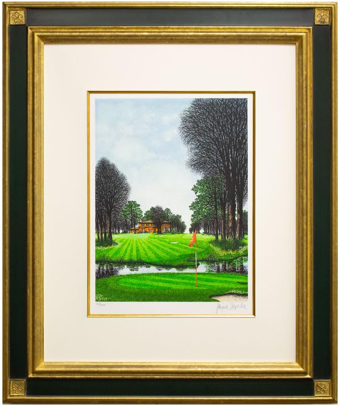 Amazon｜ジャック ・ デペルト 「 ゴルフ場 」 リトグラフ 版画