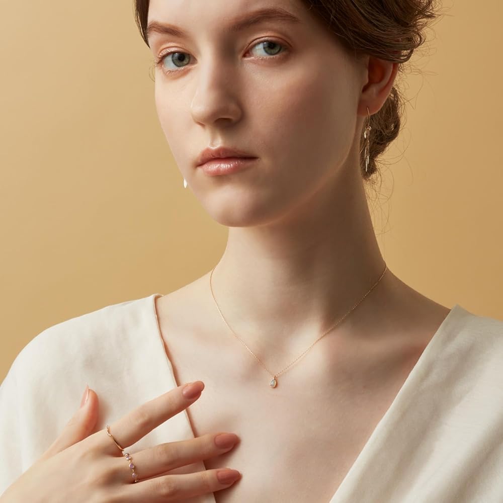 Amazon.co.jp: [アガット] agete Dreamy ゴールドK10 オパールチェーン