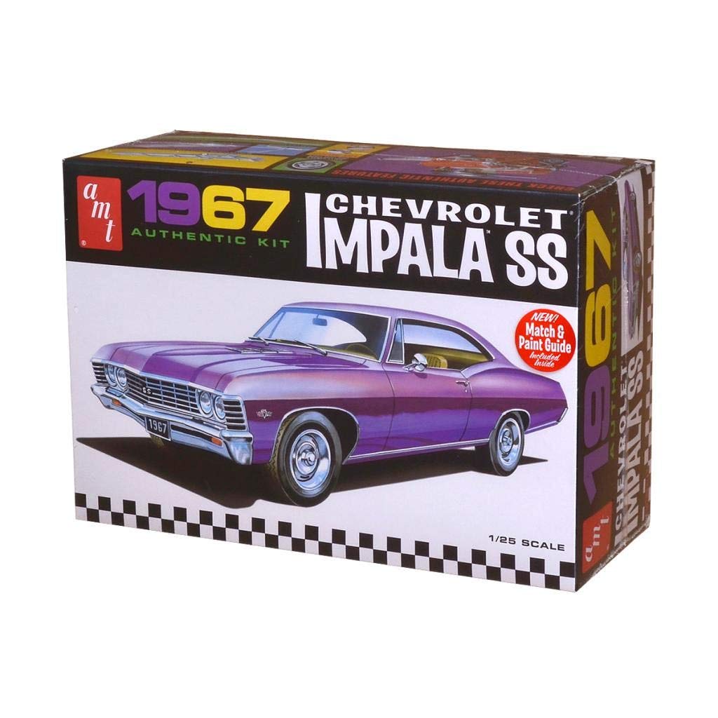 Amazon.com: AMT 981 1967 Chevrolet Impala SS 1:25 Scale Plastic