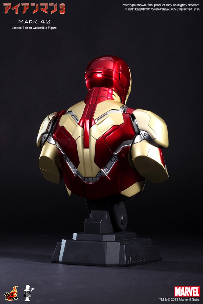 Amazon.co.jp: ホットトイズ・バスト アイアンマン3 1/4スケールバスト