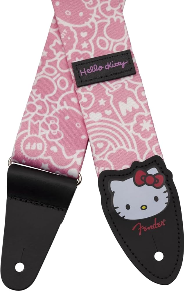Amazon.co.jp: Fender/Fender x Hello Kitty Polyester Strap Pink