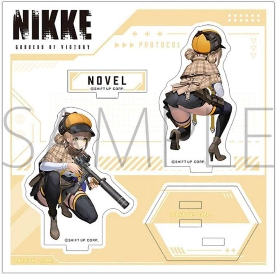 Amazon.co.jp: ノベル 背中で魅せる アクリルスタンド NIKKE 勝利の