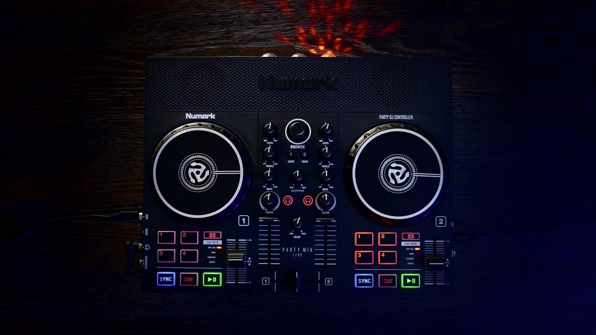 Amazon.co.jp: Numark DJコントローラー スピーカー内蔵 DJ機材 Serato