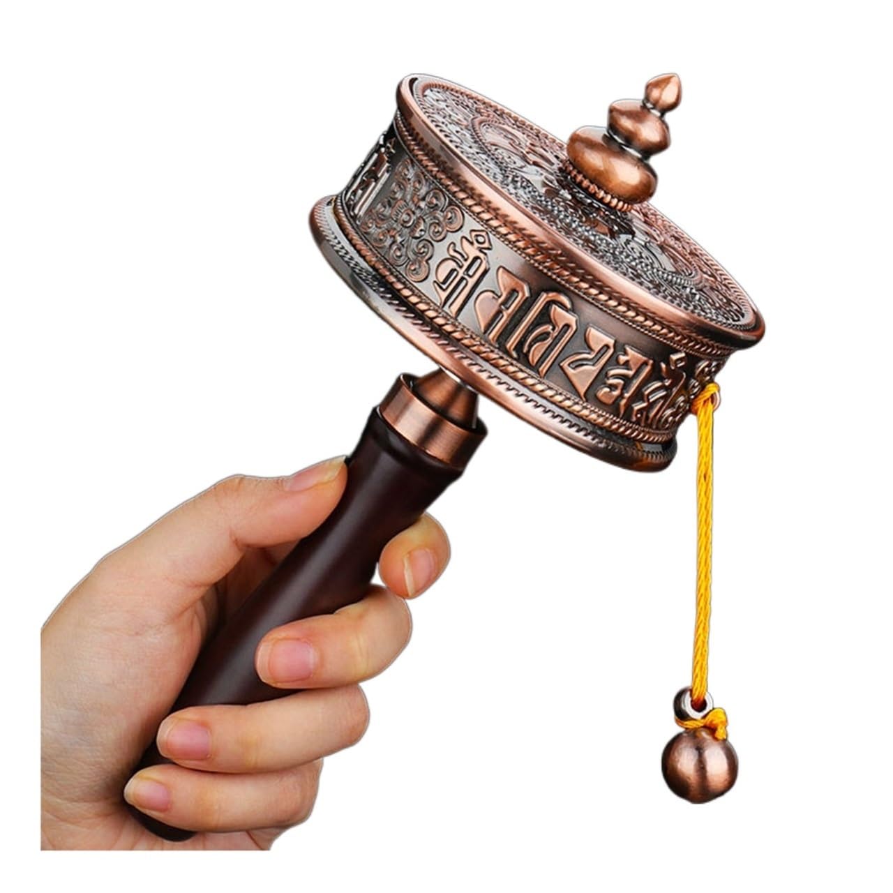 Amazon｜手回し仏教マニ車 チベットマニ車 仏教マニ車 手持ちマニ車