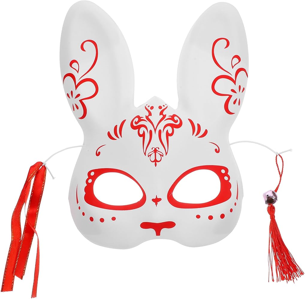 Amazon.com: LOGOFUN Easter Fox Mask - Traditional Japanese Cosplay