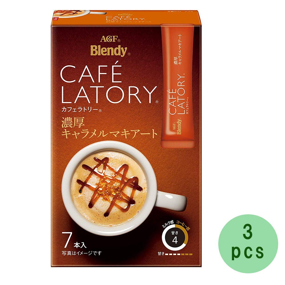 Amazon.com : Cafe Latory Rich Caramel Macchiato 7Sticks (2.7oz