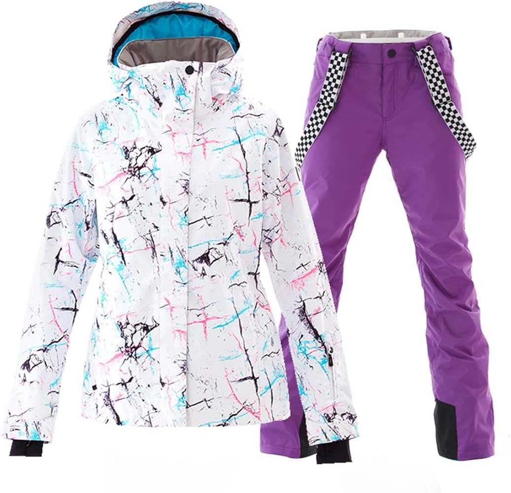 Amazon.co.jp: [HOTIAN] スノーボードウェア 上下セット レディース
