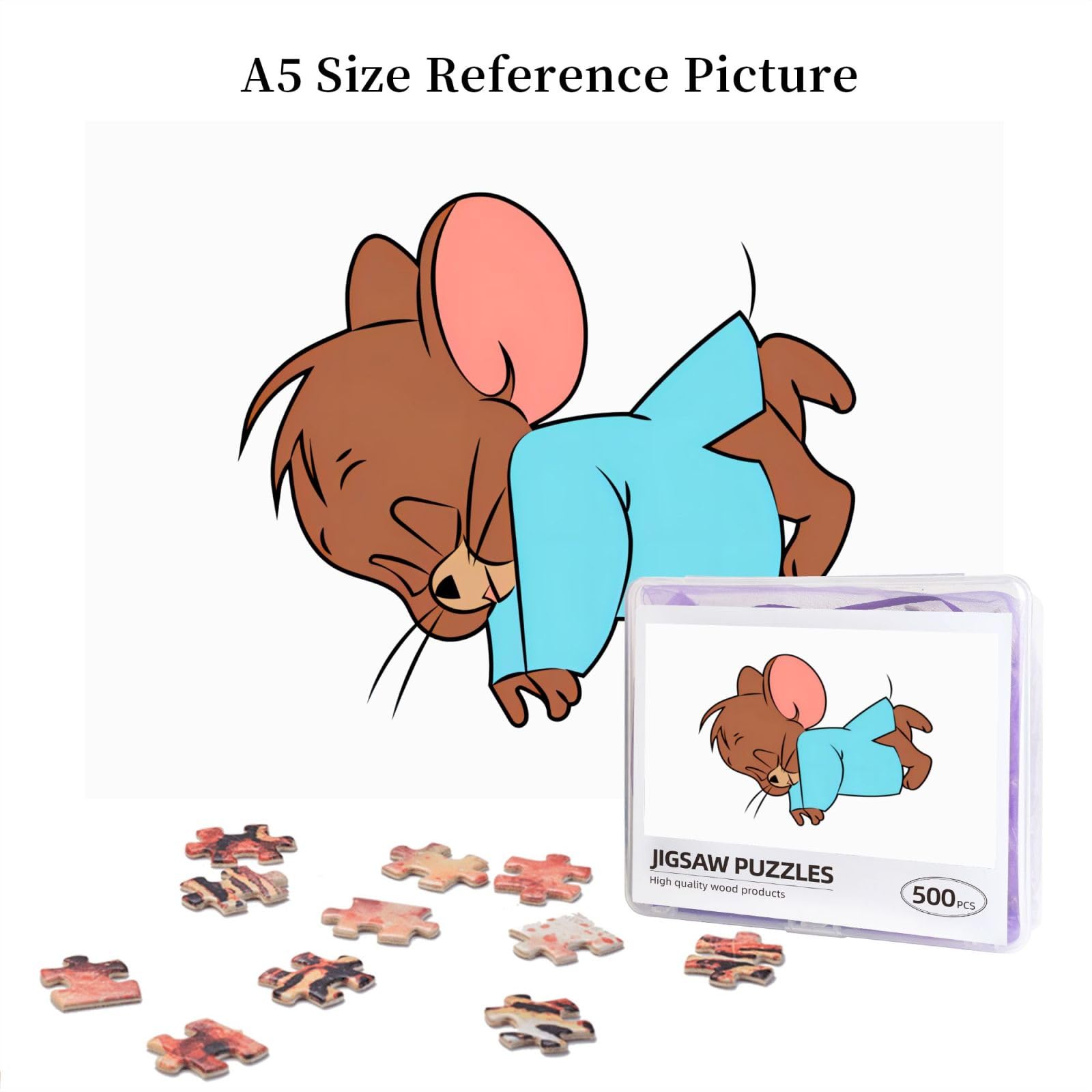 Amazon.co.jp: ジグソーパズル トムとジェリー 500ピース 木製パズル