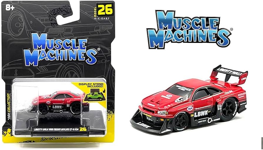 Amazon | マッスルマシーンズ 1/64 リバティーウォーク 日産 GT-R R34