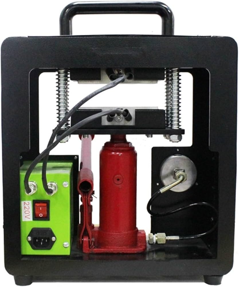 ロジンヒートプレス機 3×5インチ 電熱式 加圧手動 デジタル温度表示