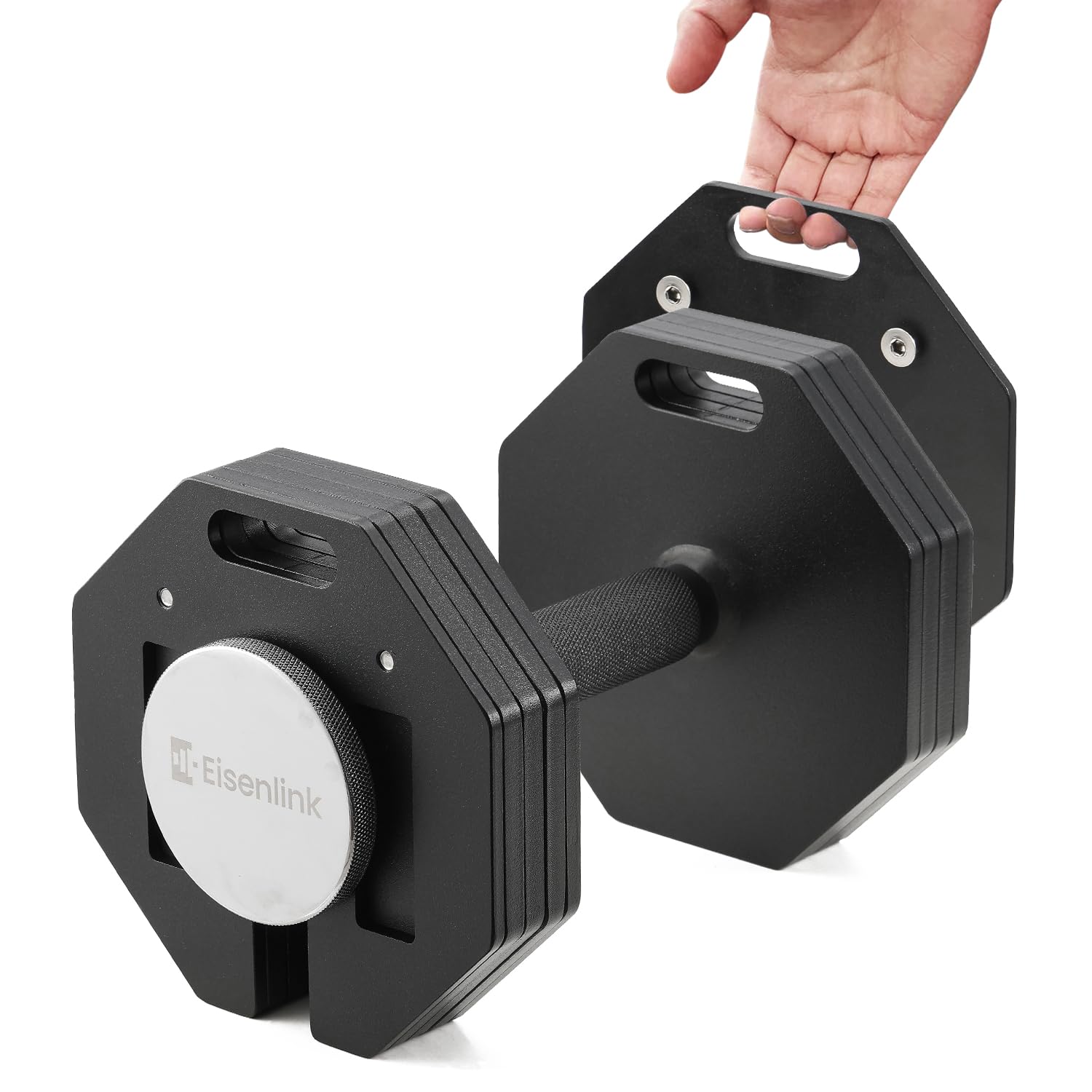 Amazon | Eisenlink 可変式ダンベル 4KG～20KG 2KG刻み 9段階調整 八