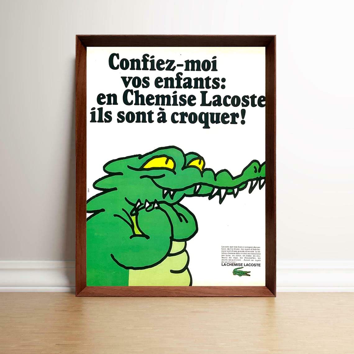 Amazon.co.jp: ラコステ ワニ 1960年代 フランス ビンテージ 雑誌 広告