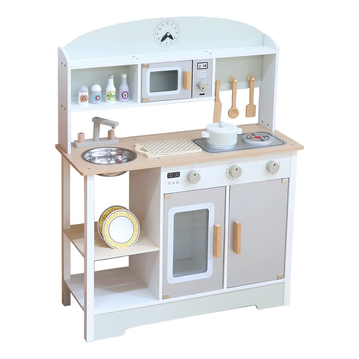 Amazon | [食品衛生法適合検査済] Rocotto ままごとキッチン 木製 組立