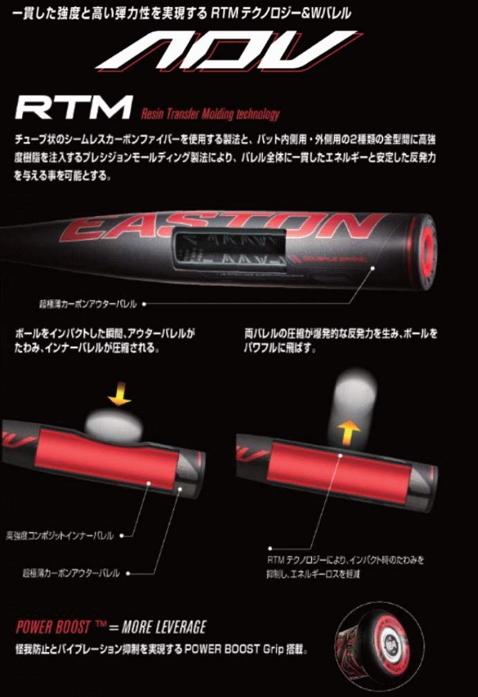 Amazon | 即日出荷 イーストン 軟式 バット アウターカーボンバレル