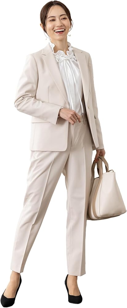 Amazon | [ROBEDECORA] レディース パンツスーツ セットアップ ノー