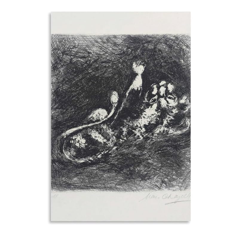 Amazon.co.jp: マルク・シャガールのポスターと版画《抽象的なスケッチ