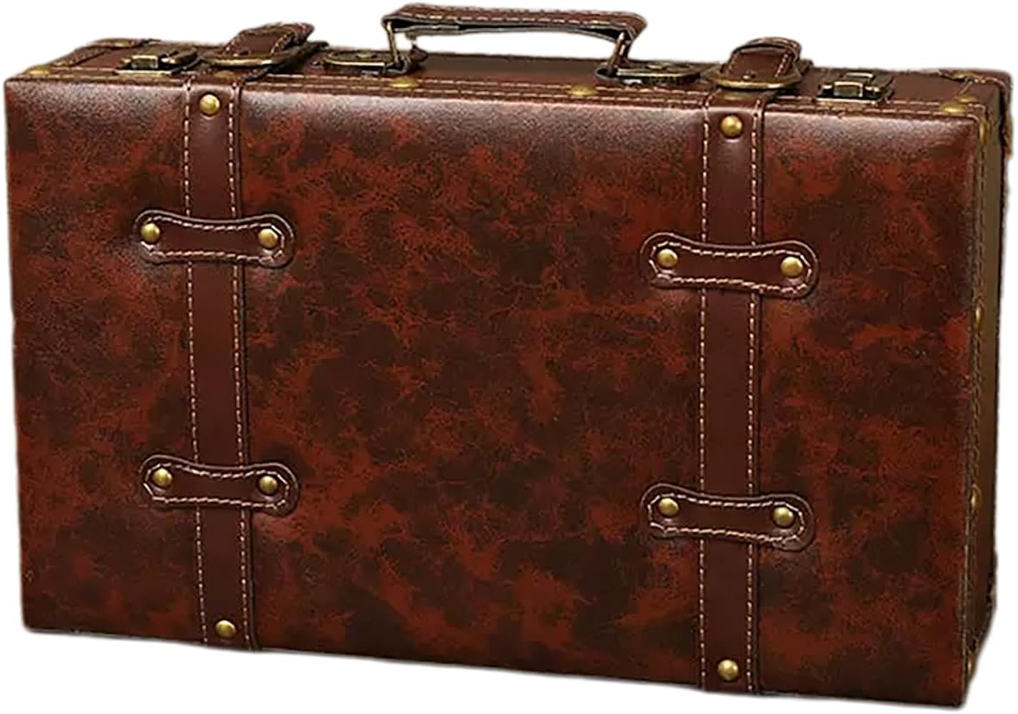 Amazon.co.jp: [REENEW] アンティーク トランク ケース 大型 トランク
