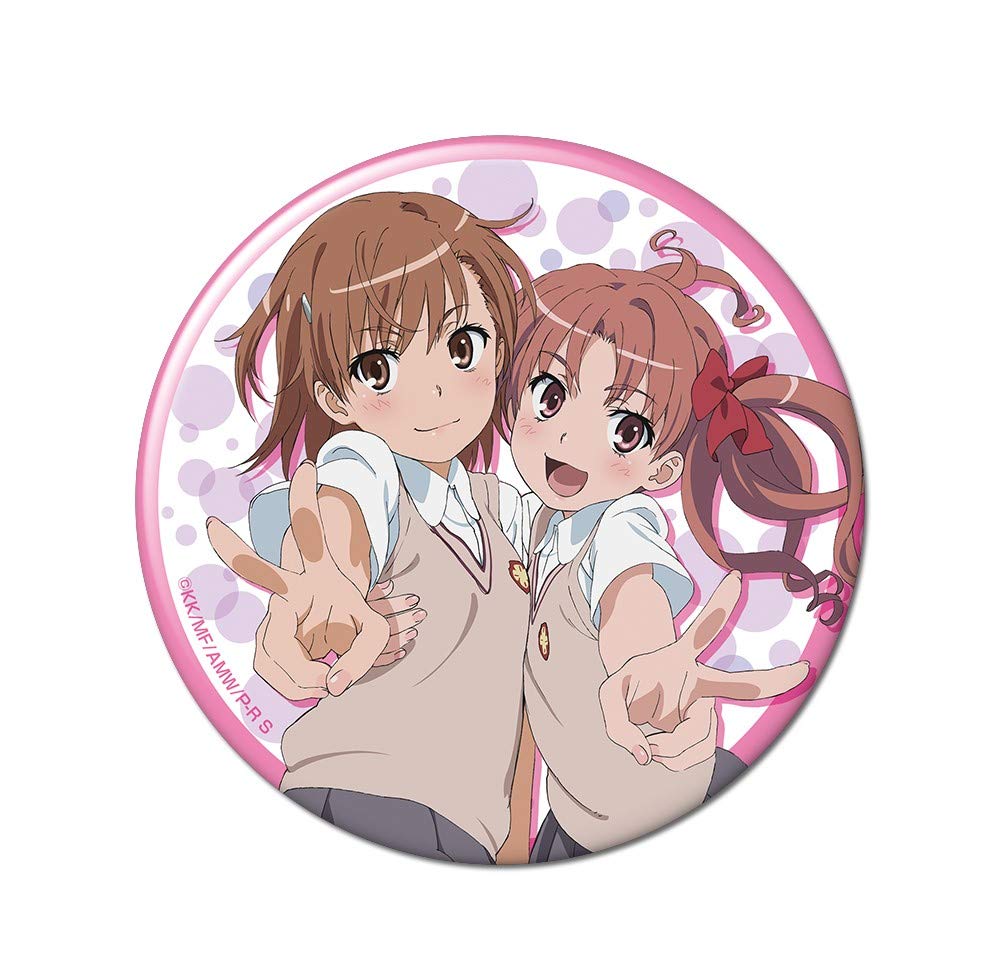 Amazon | とある科学の超電磁砲S 缶バッジ デザイン05(御坂美琴&白井