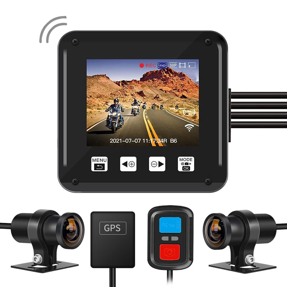 Amazon.co.jp: VSYSTOバイク用ドライブレコーダー 前後カメラ 防水 S