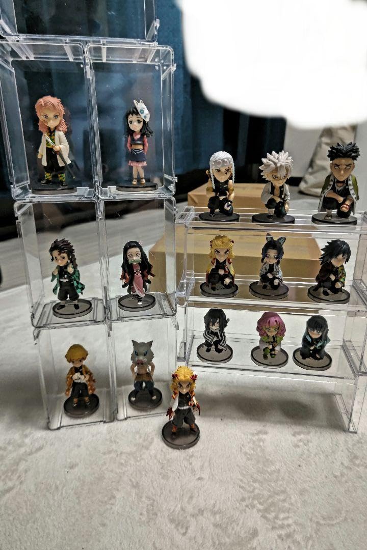 Amazon.co.jp: 鬼滅 ワーコレ 16体セット アクリル棚ひな壇付き : おもちゃ