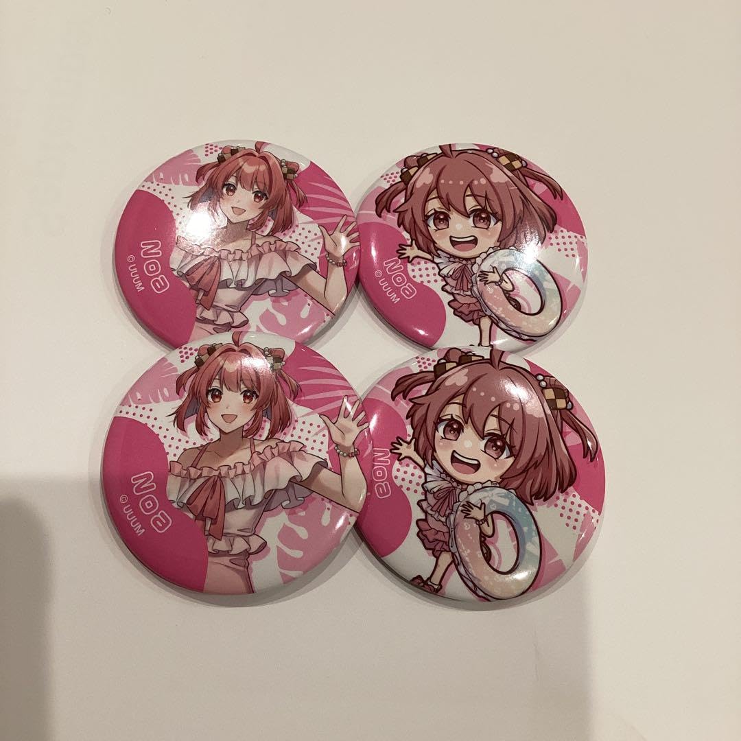 Amazon.co.jp: 缶バッジ 4つ のあ サマーランド カラフルピーチ : おもちゃ