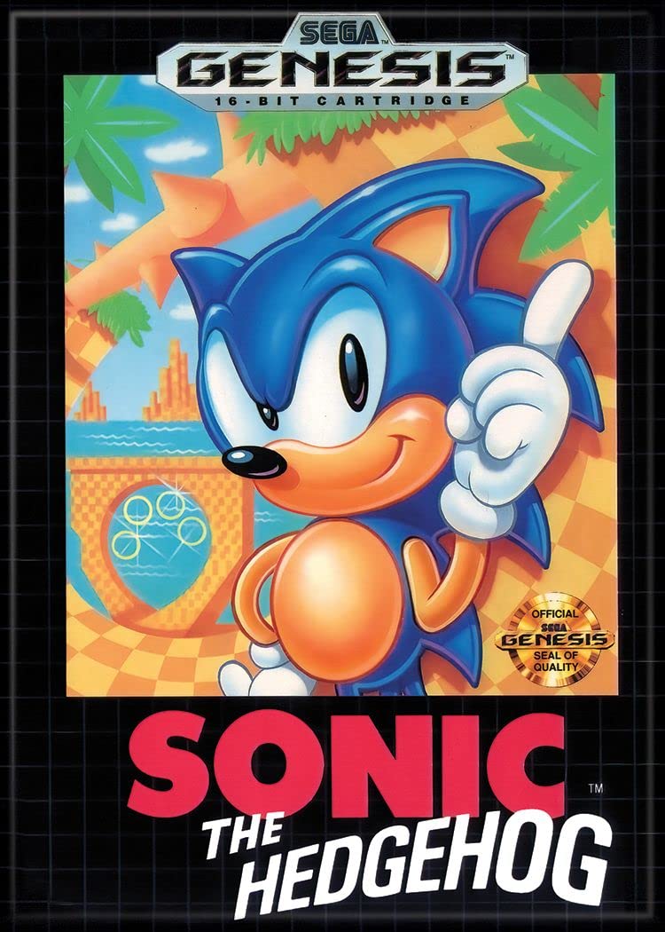 Amazon.com: Ata-Boy Sonic The Hedgehog Magnet - 16 Bit Cartridge