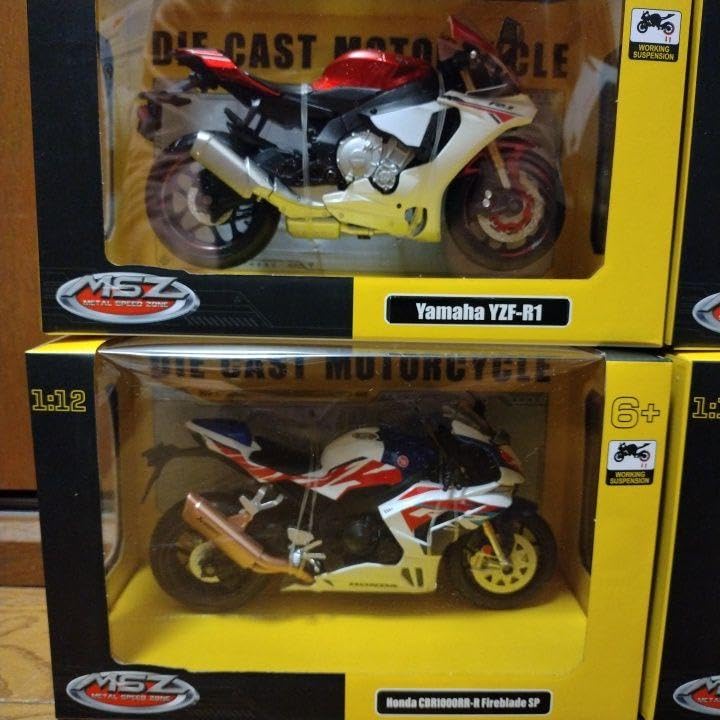 Amazon.co.jp: バイク MSZ ダイキャストモデルバイク 5種 : おもちゃ