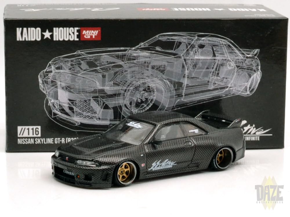 Amazon | Mini GT KAIDO HOUSE NISSAN SKYLINE GT-R (R33) ACTIVE