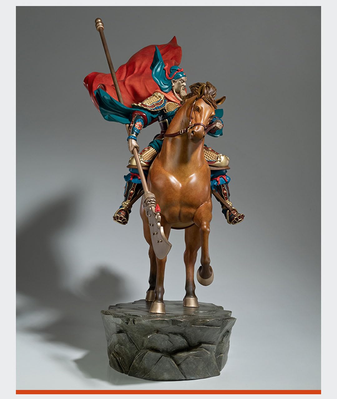 Amazon.co.jp: 関羽 置物【ブロンズ像・彩色】三国志関羽 フィギュア