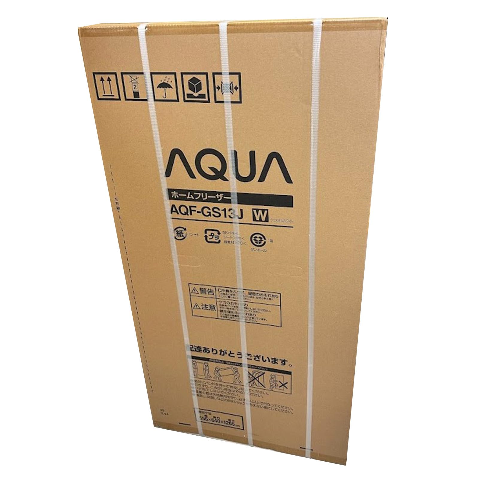 Amazon.co.jp: AQF-GS13J-W(クリスタルホワイト) 1ドア冷凍庫 右開き