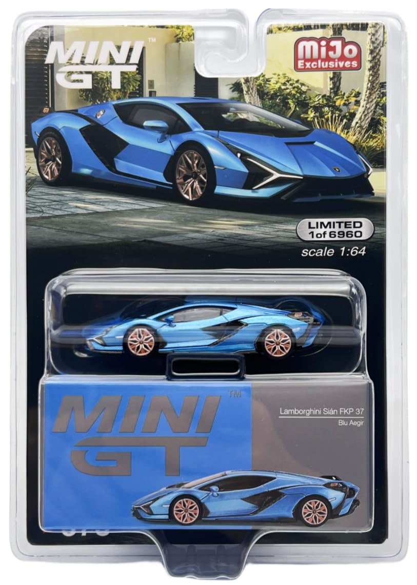 Amazon.com: Truescale Miniatures Lambo Sian FKP 37 Blu Aegir Blue