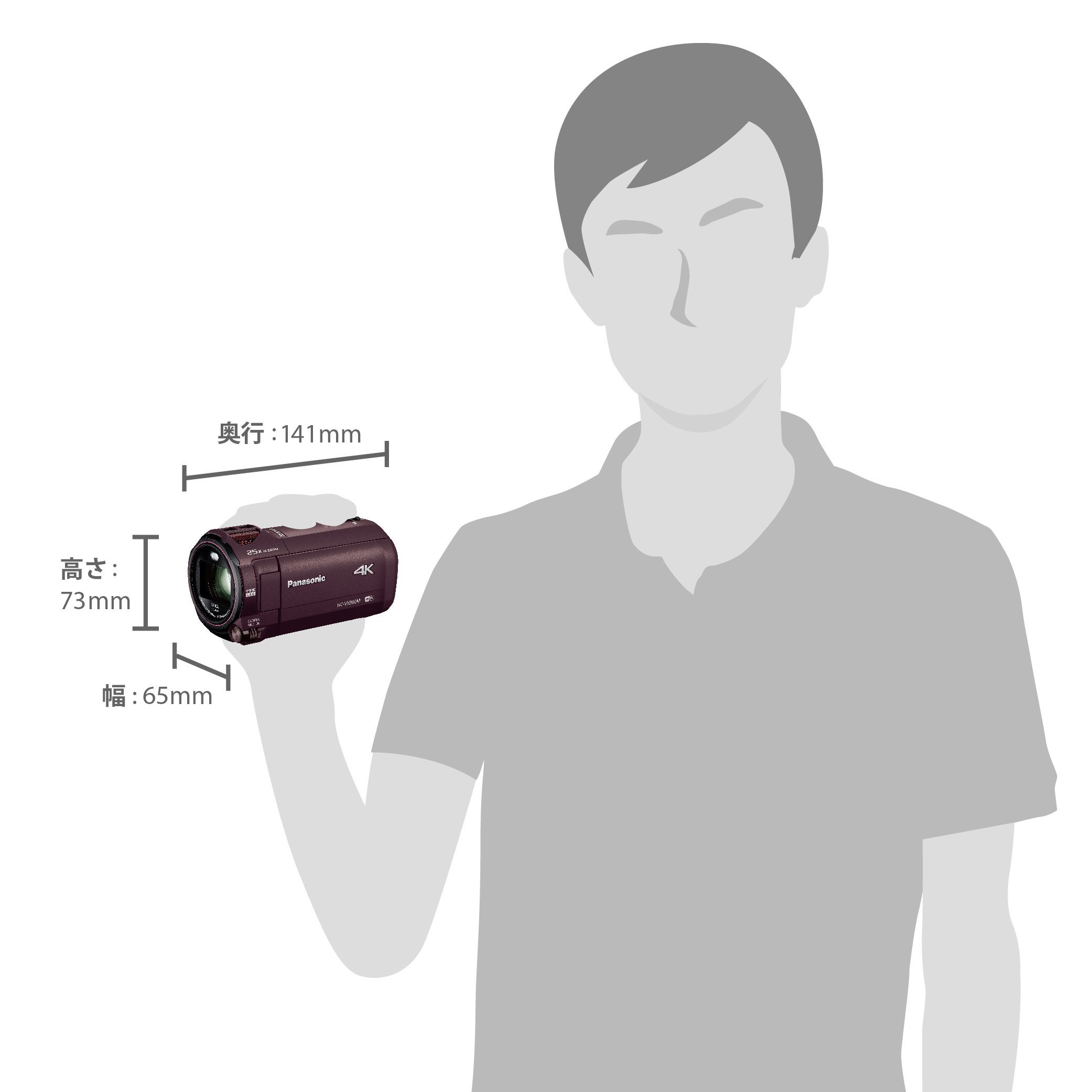 Amazon.co.jp: パナソニック デジタル4Kビデオカメラ VX980M 64GB あと