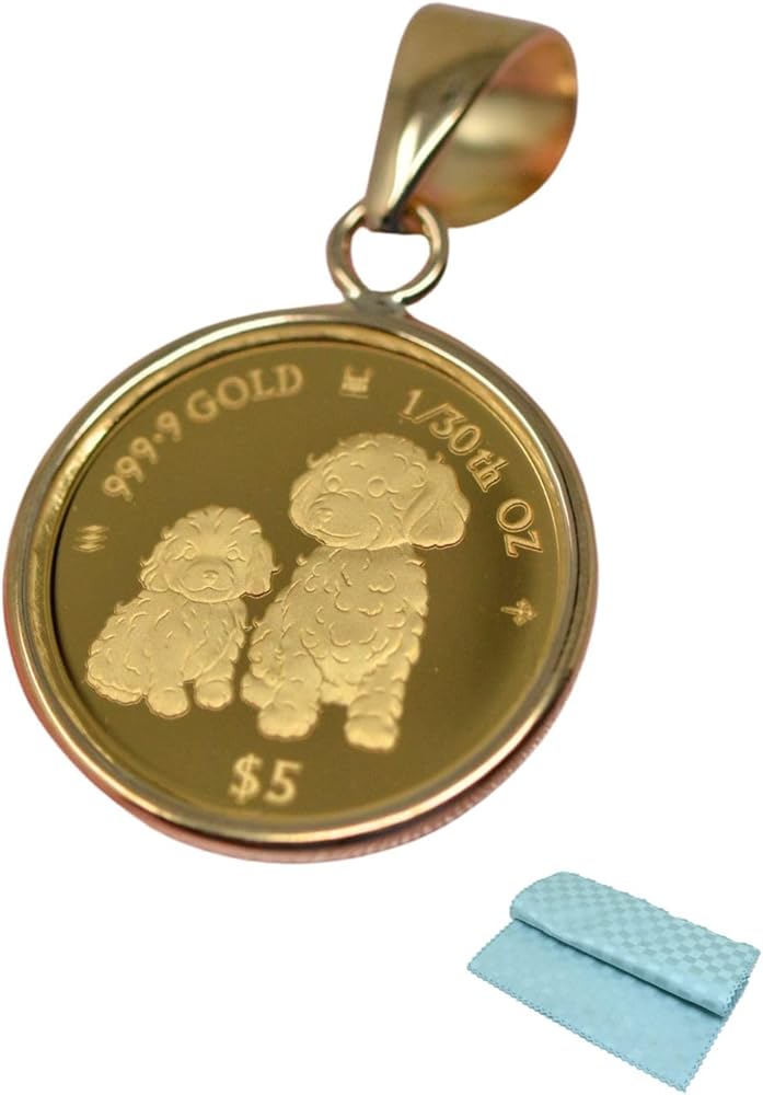 Amazon.co.jp: [ジュエリーコトブキ] DOG COIN 犬 プードル コイン