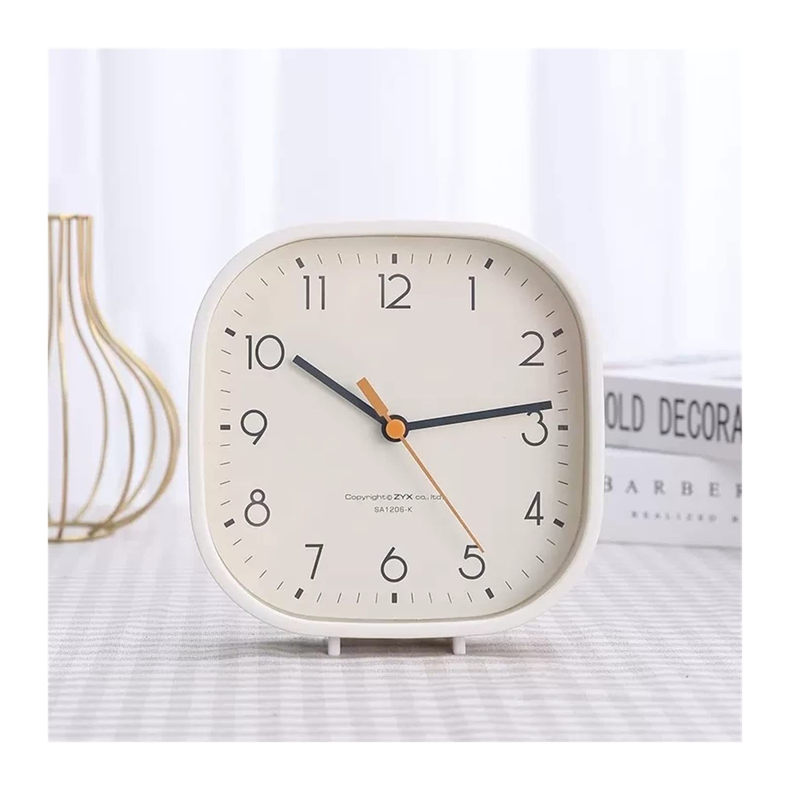 Amazon.co.jp: 置き時計/卓上時計 シンプルでファッショナブルな小さな