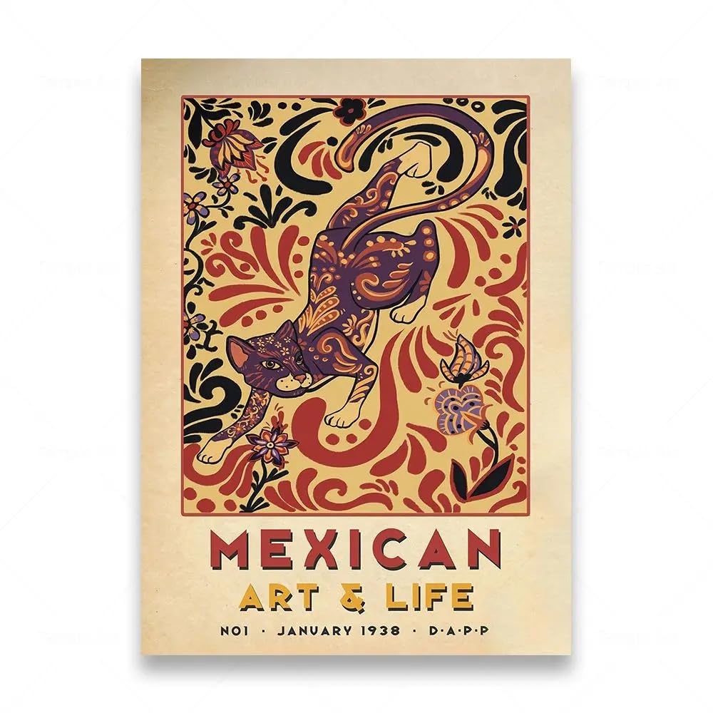 Amazon.co.jp: メキシコのArtLifeポスターメキシコの動物のキャンバス