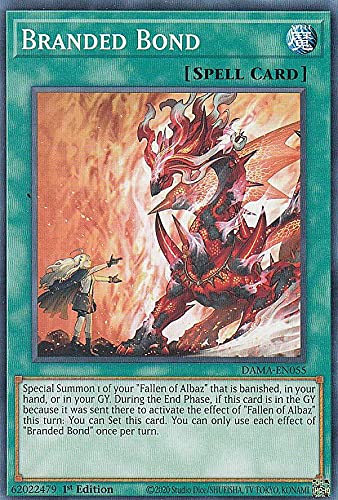 Amazon.co.jp: 遊戯王 DAMA-EN055 烙印の絆 Branded Bond (英語版 1st