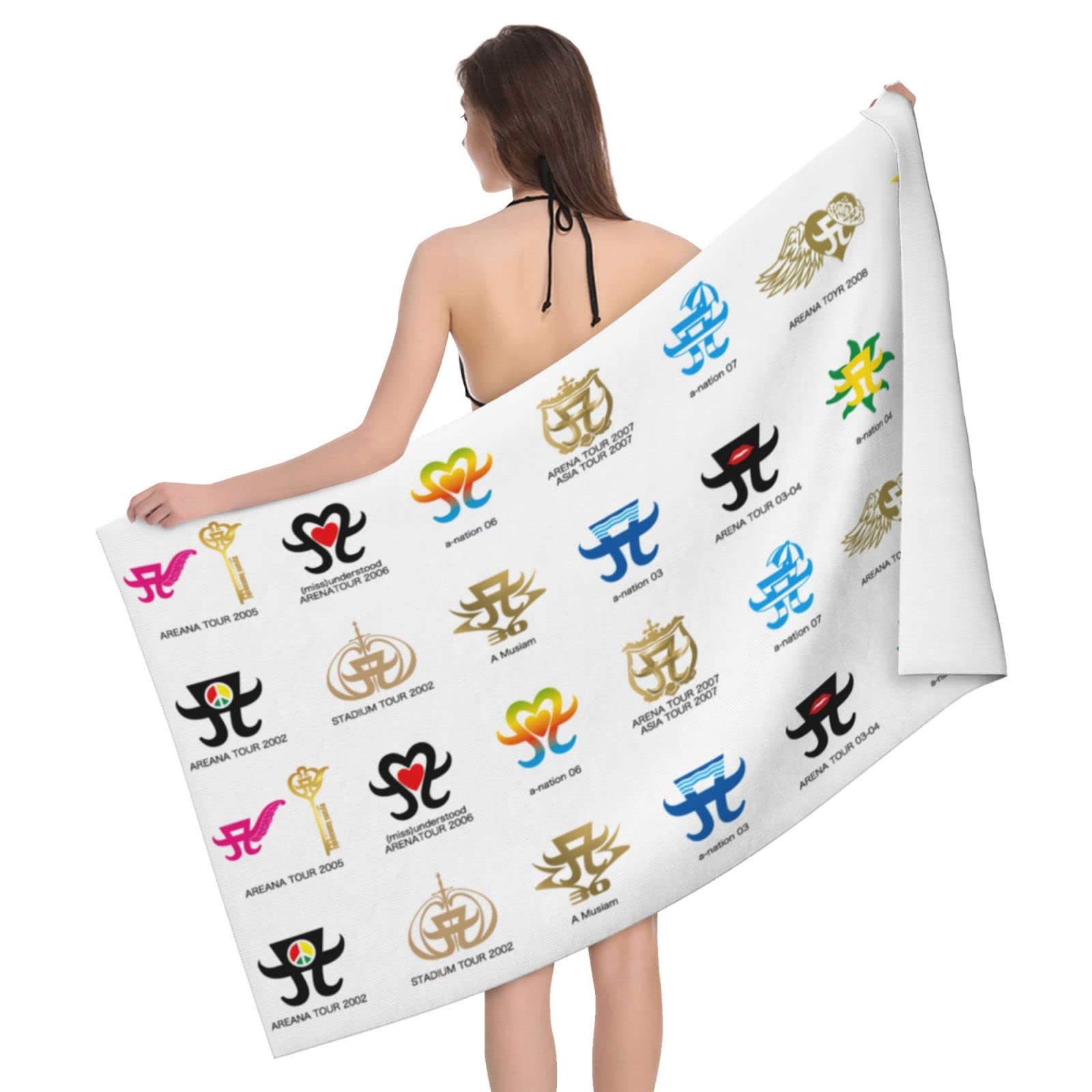 Amazon｜浜崎あゆみ バスタオル おしゃれ 速乾 タオル 厚手 大判 吸水